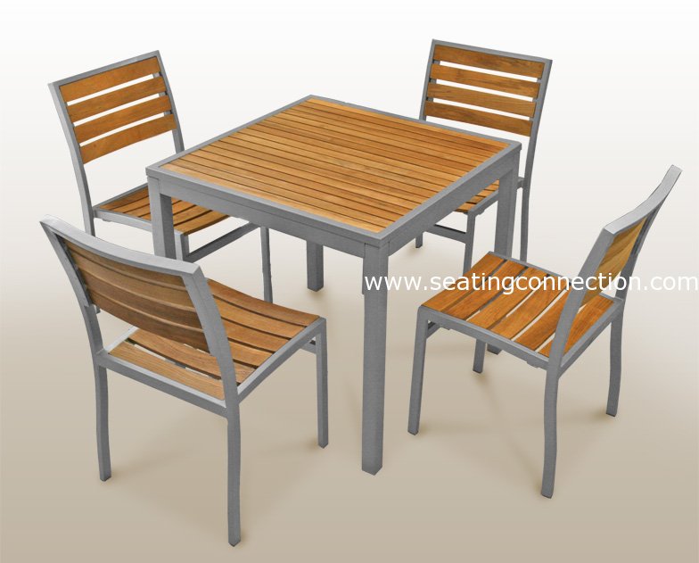 Florida Seating Teak Inlay Tables, Florida Seating Outdoor Furniture